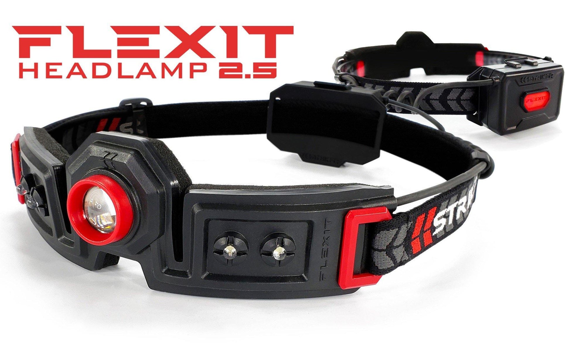 The STKR® FLEXIT Headlamp 2.5 Hands-Free “HALO” Lighting with Comfort STKR Concepts