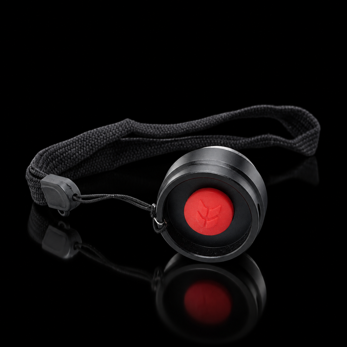 BAMFF 10 end cap red button on black