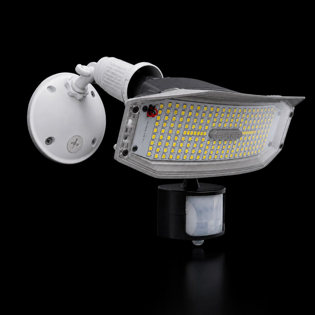 Outdoor Security Motion Flood light for your yard by STKR Concepts - 3/4 view