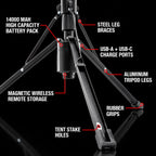 FLi OVER-LANDER 10' Telescoping Light info diagram 2
